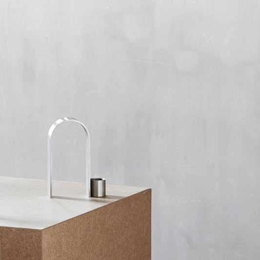 Kristina Dam Studio Arch Candleholder Vol. 1, Stainless Steel