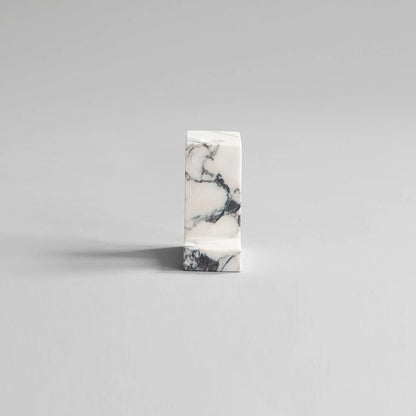 Brick Candle Holder, Tall - Calacatta